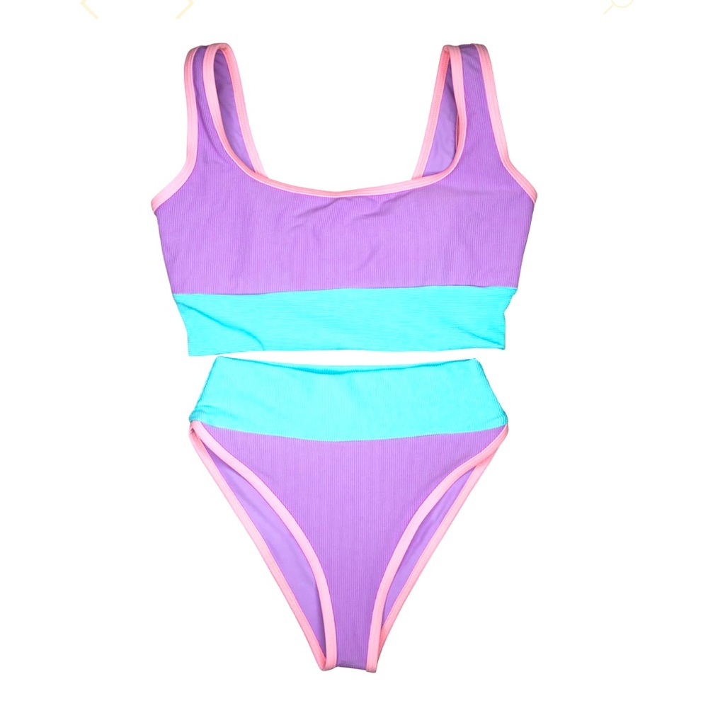 Brand new Kiawah Cotton Candy Lain Snow two piece